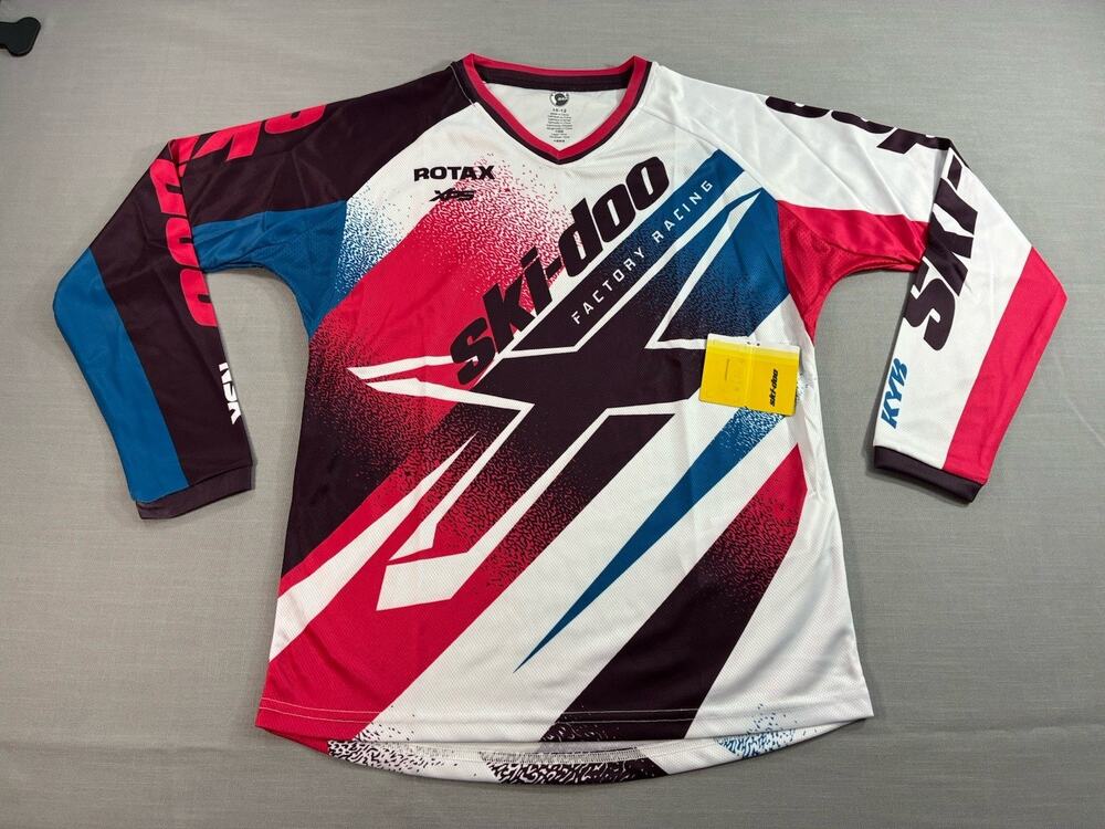 Ski-Doo Youth Racing Jersey 10-12 BRP NWT Snowmobile Winter Riding Gear